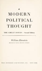 Tapa de Modern political thought