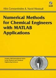 Tapa de Numerical methods for chemical engineers with MATLAB applications