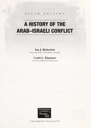 Tapa de A history of the Arab-Israeli conflict