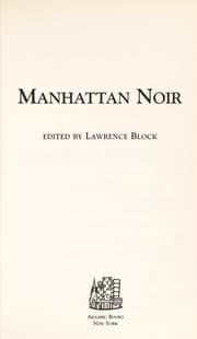 Tapa de Manhattan noir