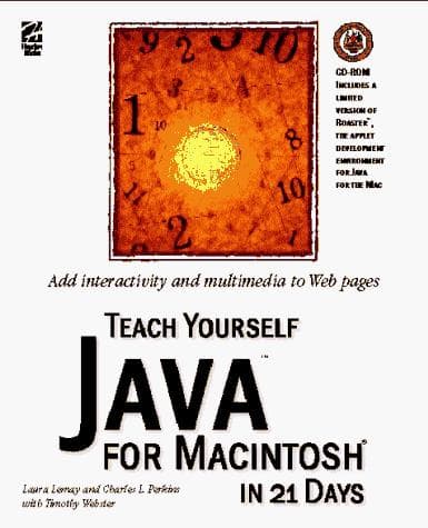 Tapa de Teach yourself Java for Macintosh in 21 days