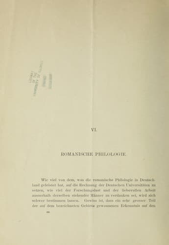 Tapa de Romanische philologie