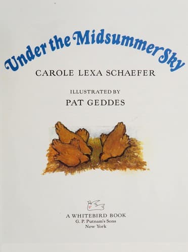 Tapa de Under the midsummer sky