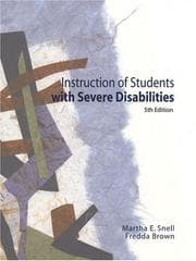 Tapa de Instruction of Students with Severe Disabilities