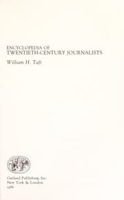 Tapa de Encyclopaedia of twentieth century journalists