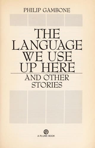 Tapa de The language we use up here