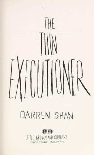 Tapa de The thin executioner