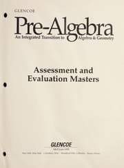Tapa de Glencoe pre-algebra