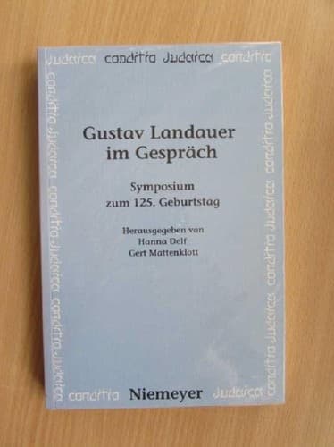 Tapa de Gustav Landauer im Gespräch