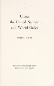Tapa de China, the United Nations, and world order