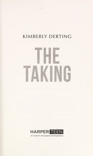 Tapa de The Taking (The Taking #1)