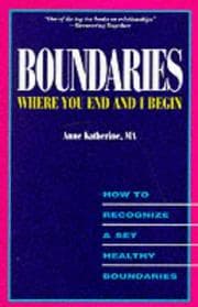 Tapa de Boundaries - Where You End And I Begin