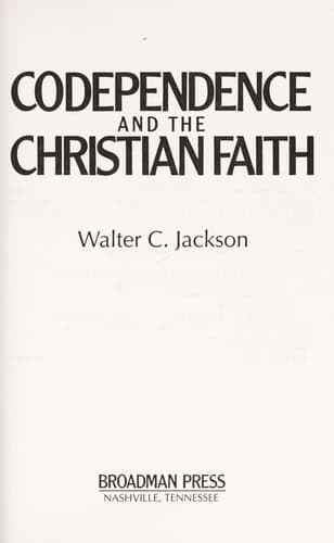 Tapa de Codependence and the Christian faith