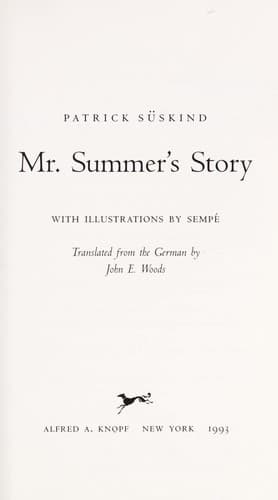 Tapa de Mr. Summer's story