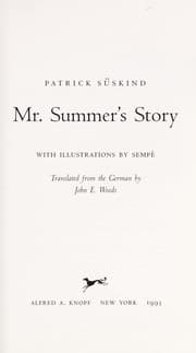 Tapa de Mr. Summer's story