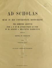 Tapa de De Musaei Atheniensis fragmentis
