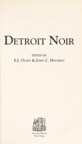 Tapa de Detroit noir