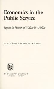 Tapa de Economics in the public service