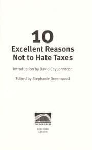 Tapa de 10 excellent reasons not to hate taxes