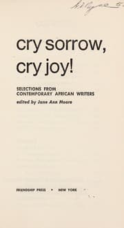Tapa de Cry sorrow, cry joy!