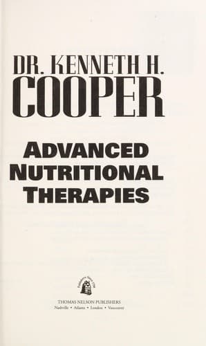 Tapa de Advanced nutritional therapies