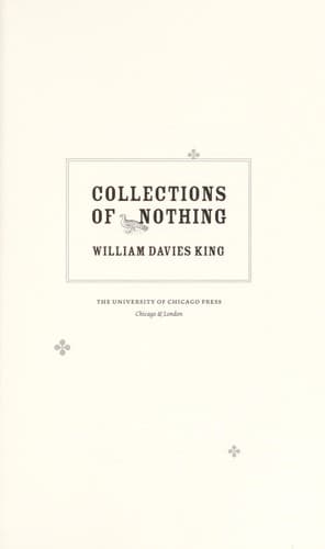 Tapa de Collections of Nothing