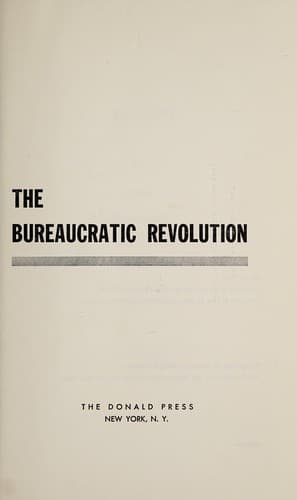 Tapa de The bureaucratic revolution