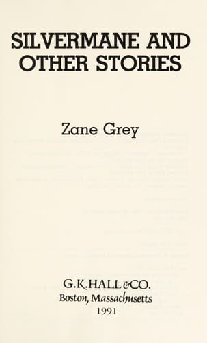 Tapa de Silvermane and other stories