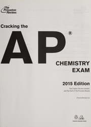 Tapa de Cracking the AP chemistry exam