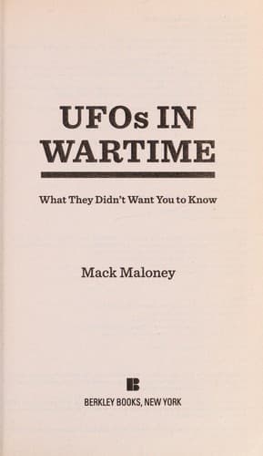 Tapa de UFOs in wartime