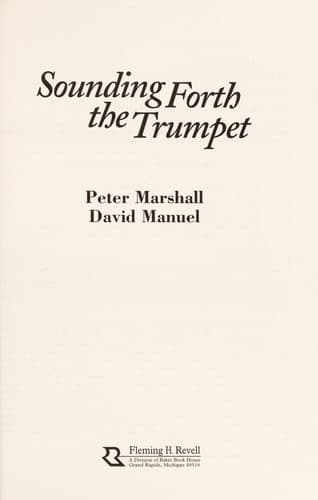 Tapa de Sounding forth the trumpet