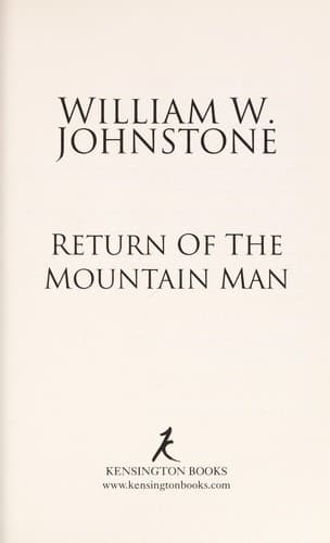 Tapa de Return of the mountain man