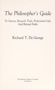 Tapa de The philosopher's guide to sources, research tools, professional life, and related fields