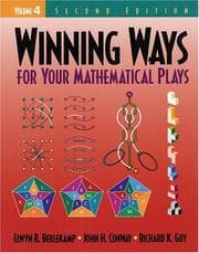 Tapa de Winning Ways for Your Mathematical Plays, 2nd Edition, Volume 4