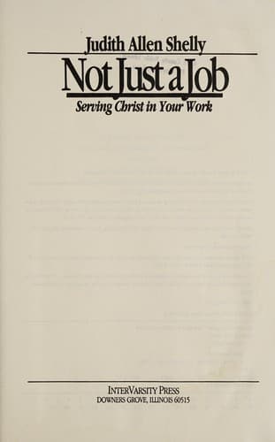 Tapa de Not just a job