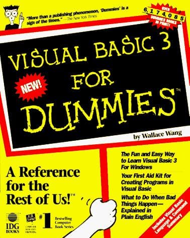 Tapa de Visual Basic 3 for dummies
