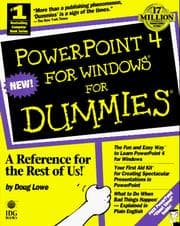 Tapa de PowerPoint 4 for Windows for dummies