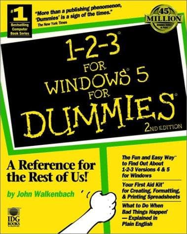 Tapa de 1-2-3 for Windows 5 for dummies