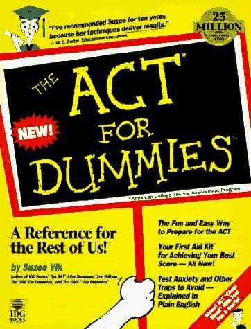 Tapa de The ACT for dummies