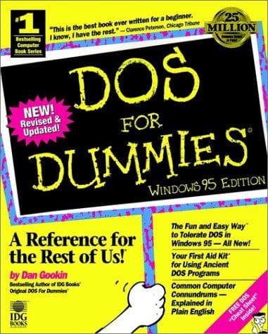 Tapa de DOS for dummies Windows 95 edition