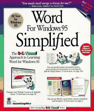 Tapa de Word for Windows 95 simplified
