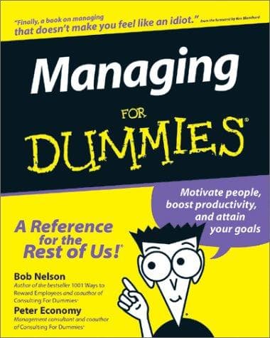 Tapa de Managing for dummies