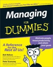 Tapa de Managing for dummies