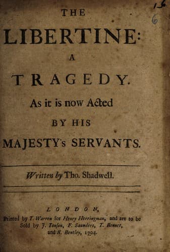 Tapa de The libertine