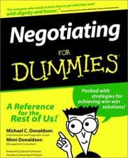 Tapa de Negotiating for dummies
