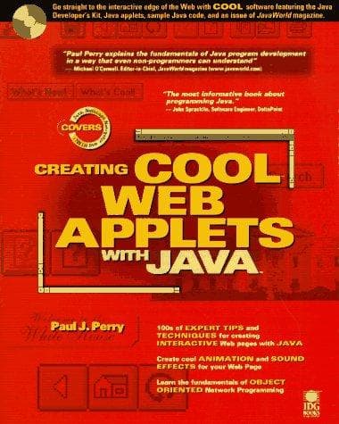 Tapa de Creating cool Web applets with Java