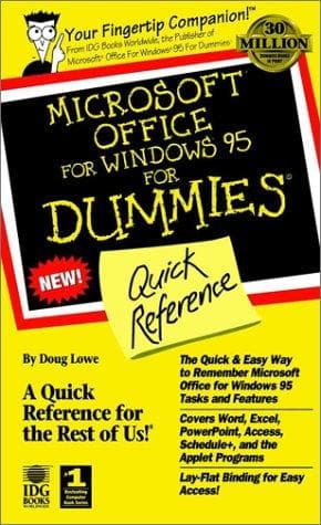 Tapa de Microsoft Office for Windows 95 for dummies