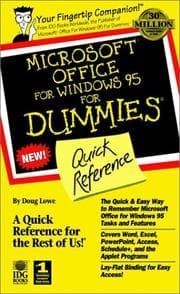 Tapa de Microsoft Office for Windows 95 for dummies