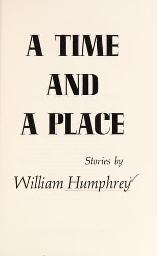 Tapa de Time and a place