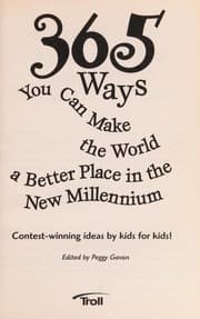 Tapa de 365 ways you can make the world a better place in the new millennium
